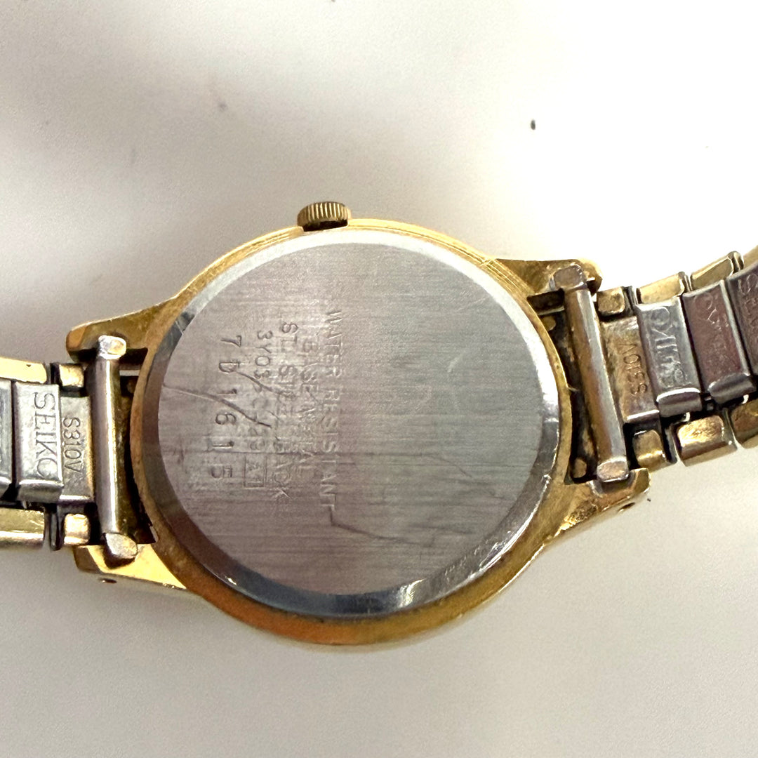 w018 Vintage Seiko Women's Japanese Quartz Gold Tone Wrist Watch
