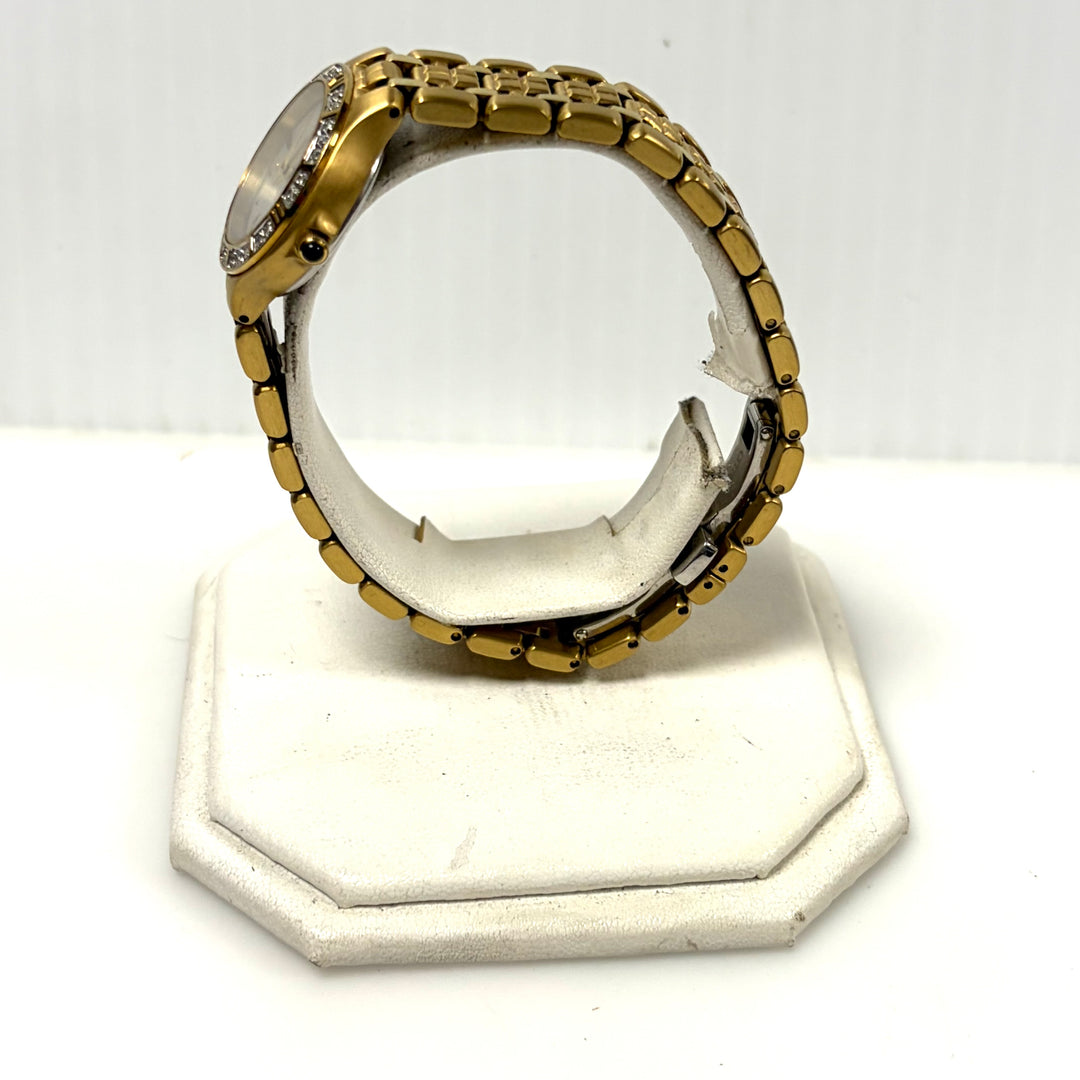 w020 Vintage Citizen Eco-Drive Japan Movement Lucca Ladies Wrist Watch Gold Tone