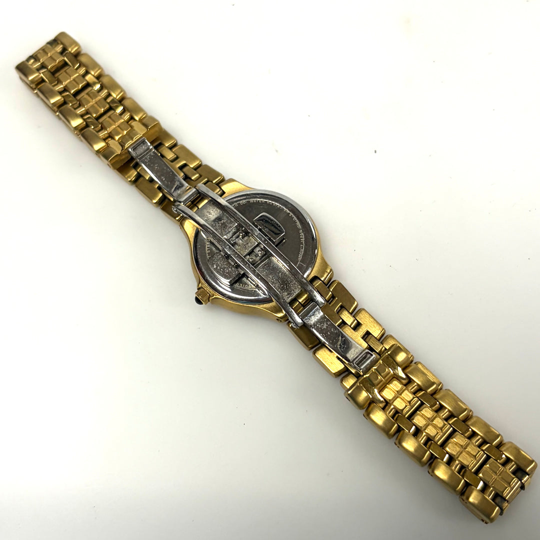 w020 Vintage Citizen Eco-Drive Japan Movement Lucca Ladies Wrist Watch Gold Tone