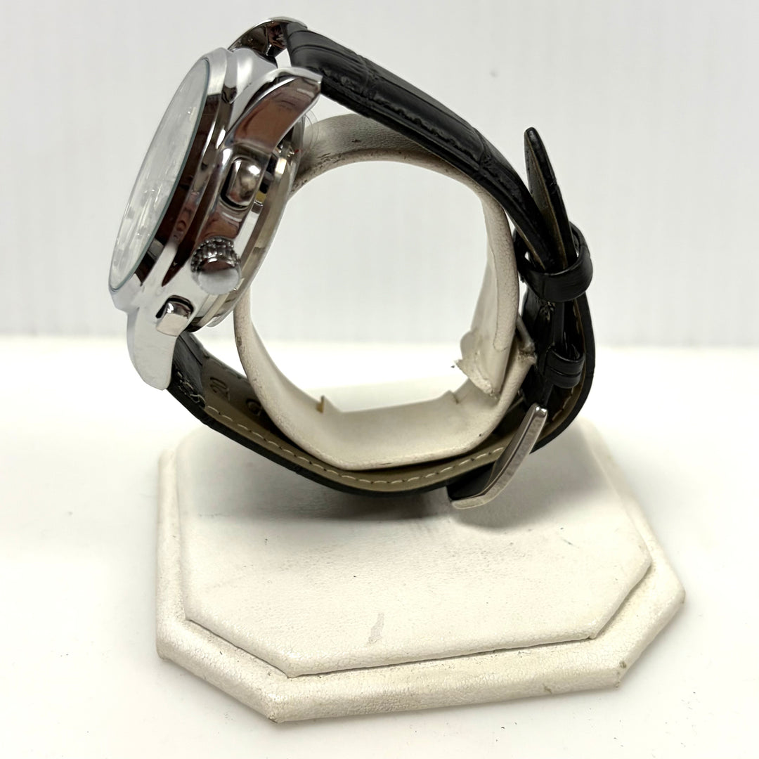 w032 Poedagar 1401 Automatic Wrist Watch Tourbillon Open-heart Window Stainless