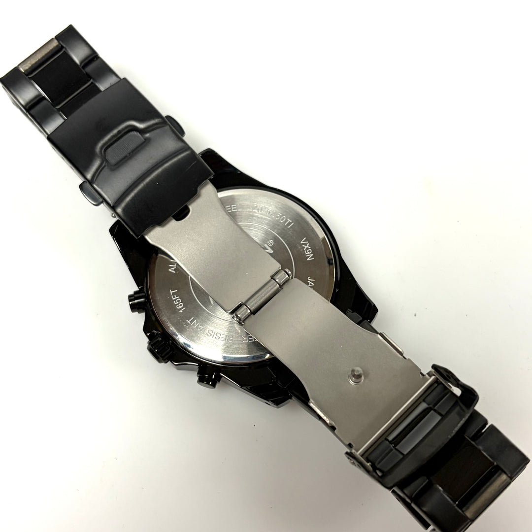 w035 Armitron Black Ion-Plated Stainless Steel Multi-Function Dress Watch 205250