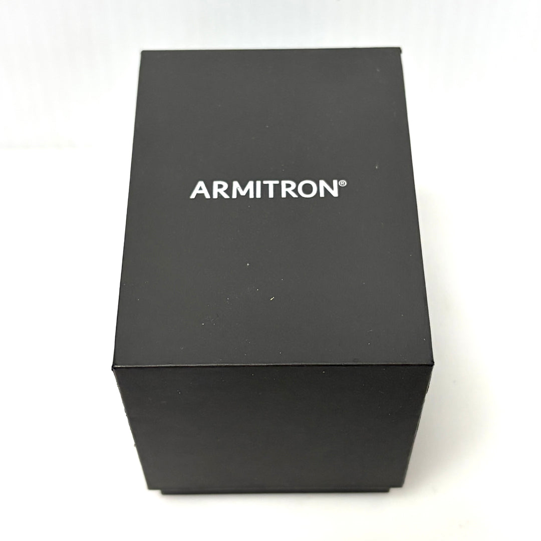 w035 Armitron Black Ion-Plated Stainless Steel Multi-Function Dress Watch 205250
