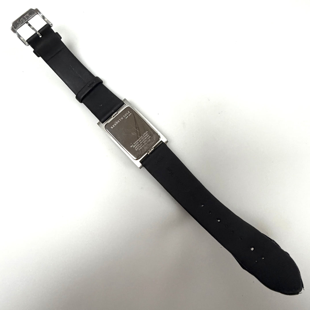 w037 Vintage Kenneth Cole New York Dual Time Zone Wrist Watch Model KC1132