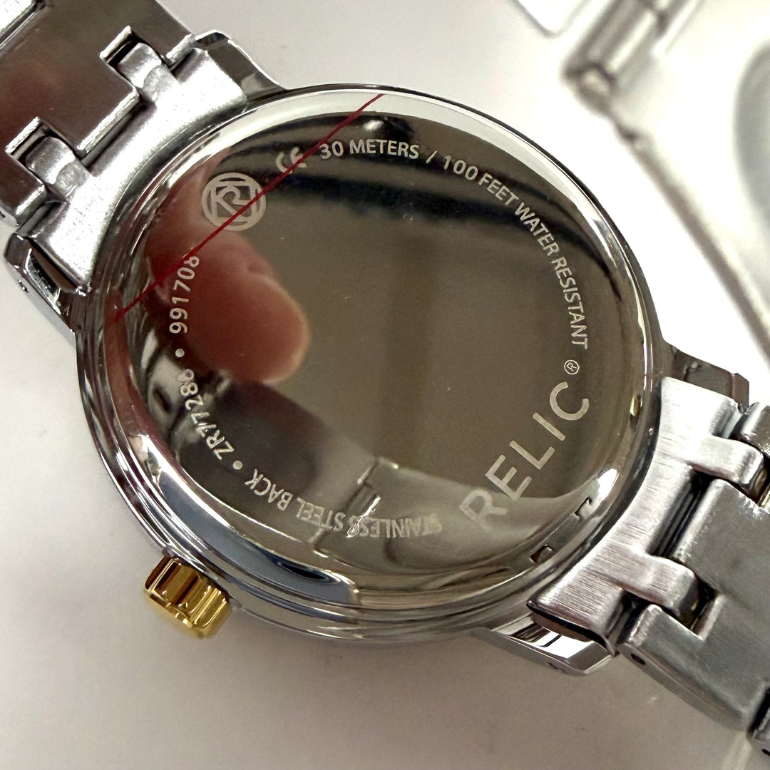 w039 Relic by Fossil Darrin Men's Two-Tone Stainless Steel Watch Model ZR7728