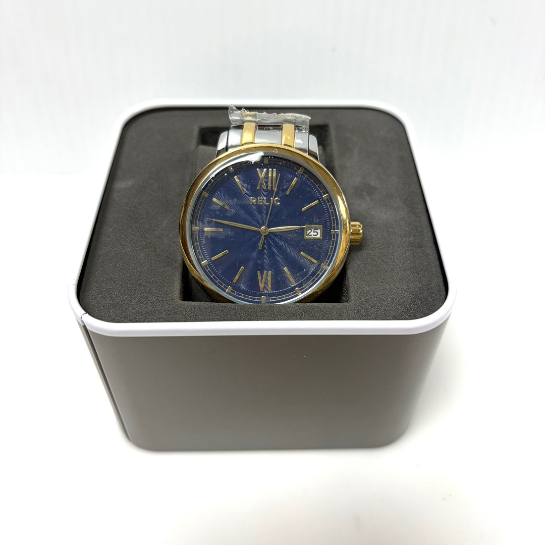w039 Relic by Fossil Darrin Men's Two-Tone Stainless Steel Watch Model ZR7728