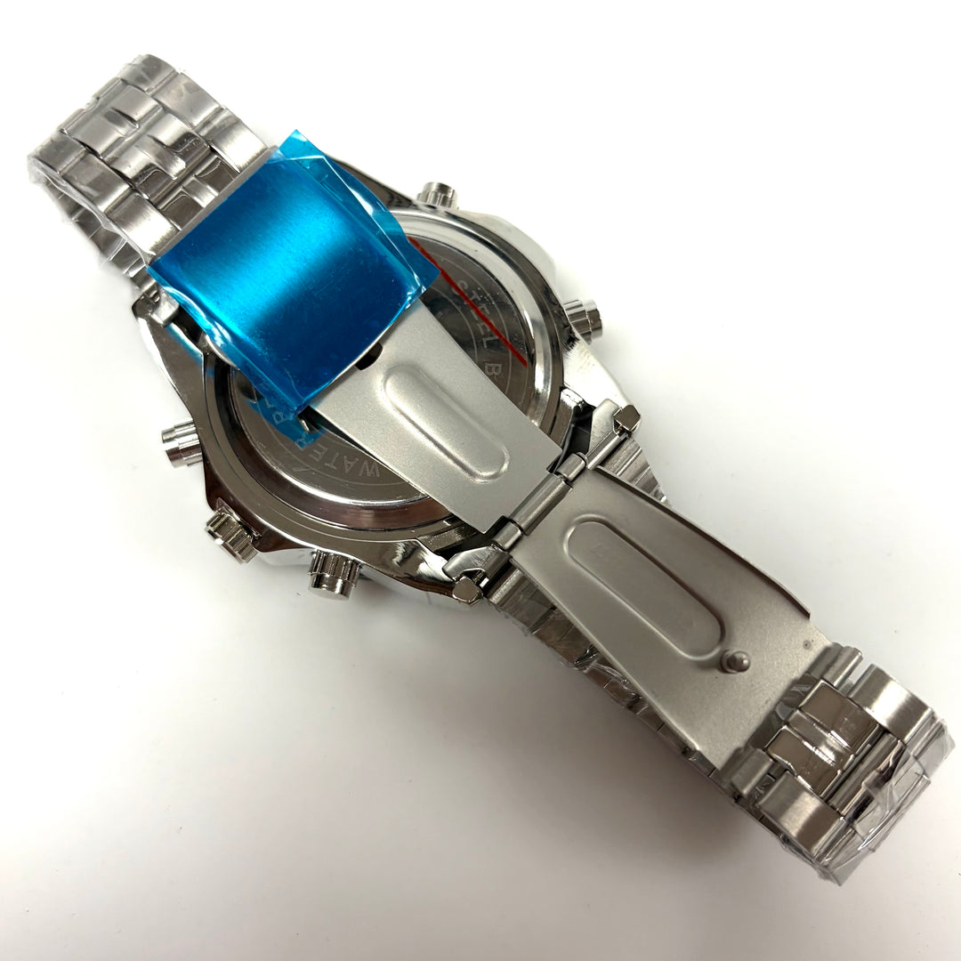w040 STRYVE S8011 Men's Dual-Display Quartz Alarm Sport Heavy Duty Wrist Watch