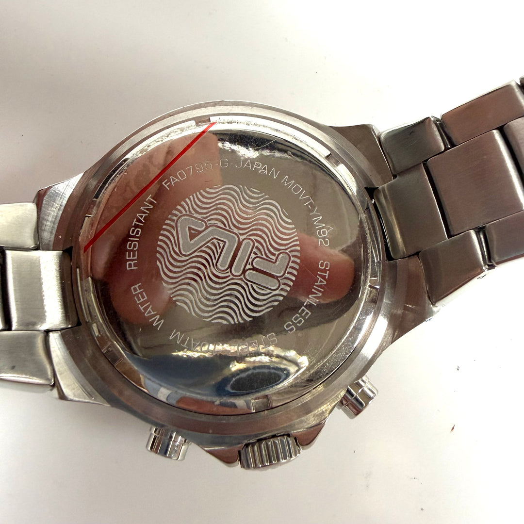 w046 FILA Men's Chronograph Stainless Steel Sports-oriented Wrist Watch FA0795
