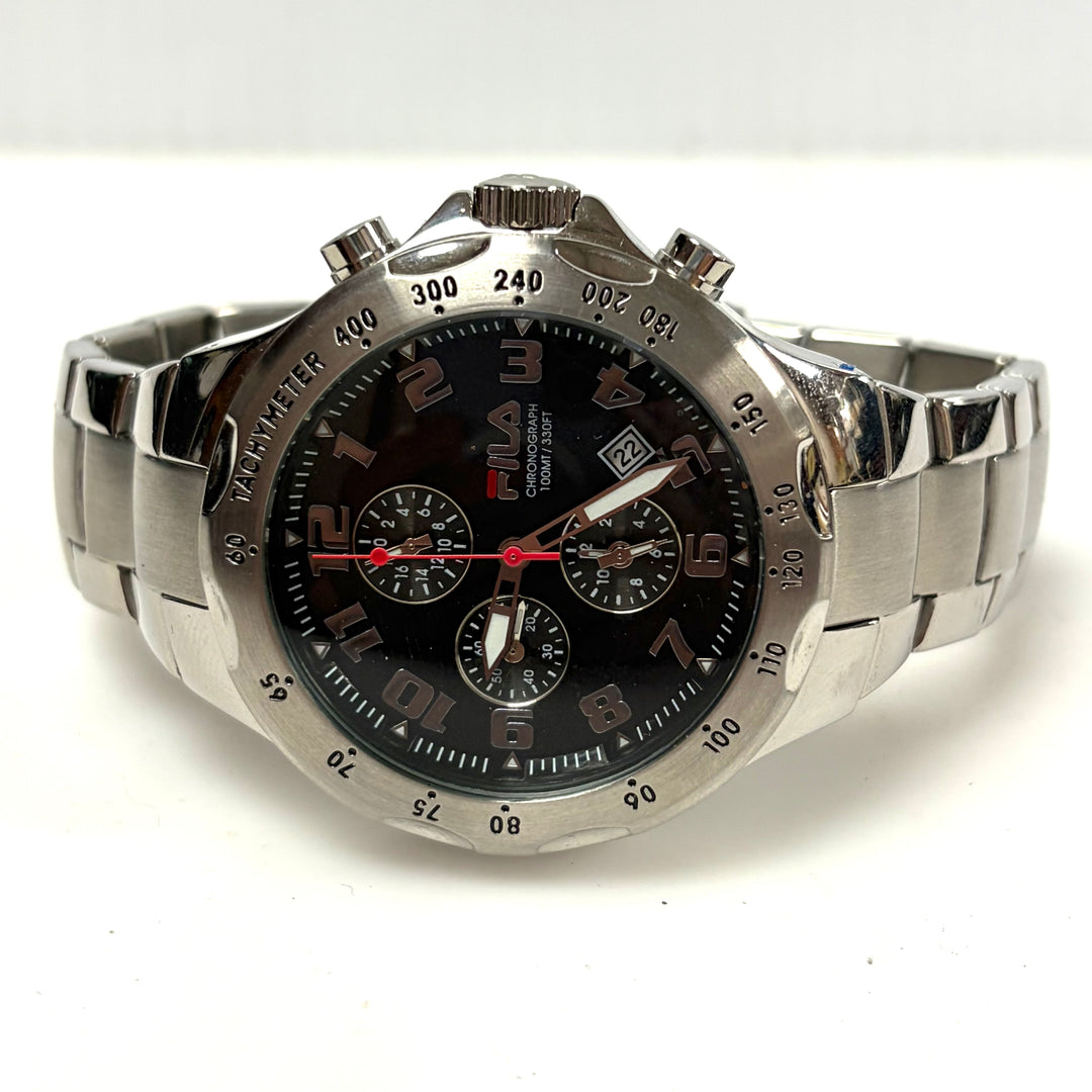 w046 FILA Men's Chronograph Stainless Steel Sports-oriented Wrist Watch FA0795