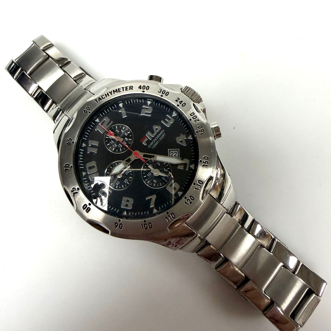 w046 FILA Men's Chronograph Stainless Steel Sports-oriented Wrist Watch FA0795