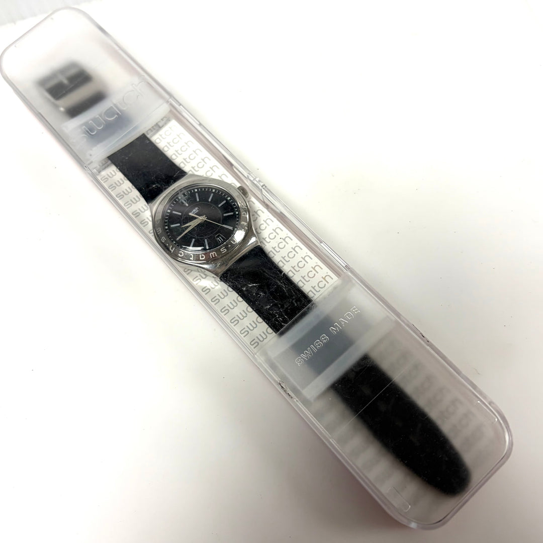 w048 Vintage Swatch Irony Automatic "Noir de Noir" YAS402 Swiss-made Wrist Watch