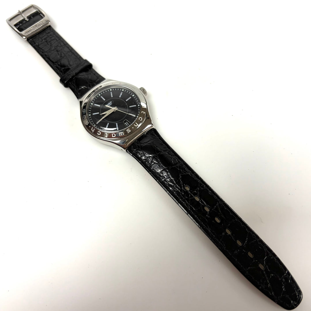 w048 Vintage Swatch Irony Automatic "Noir de Noir" YAS402 Swiss-made Wrist Watch