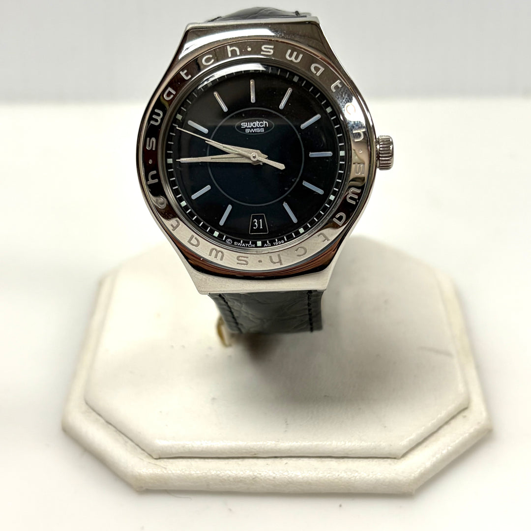 w048 Vintage Swatch Irony Automatic "Noir de Noir" YAS402 Swiss-made Wrist Watch