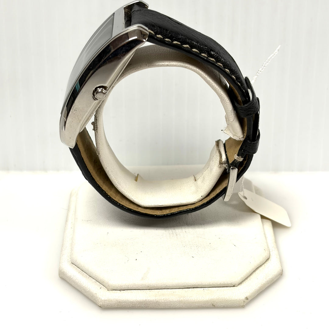 w049 Jacques Lemans Dual Time Stainless Tank-style Men' Wrist Watch Model 1-1243