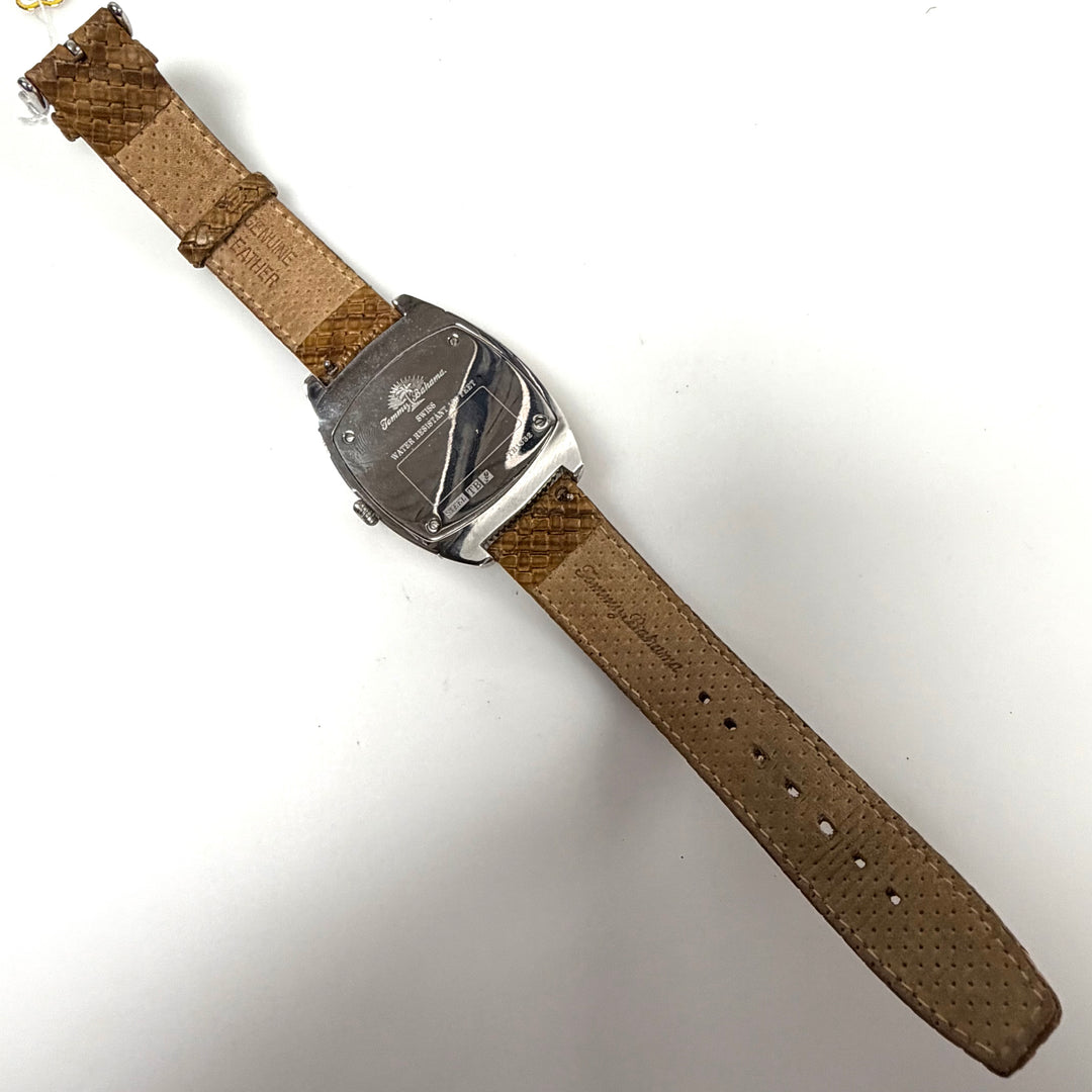 w050 Tommy Bahama TB1032 Men's Swiss Quartz Wrist Watch Rose Gold-plated Bezel