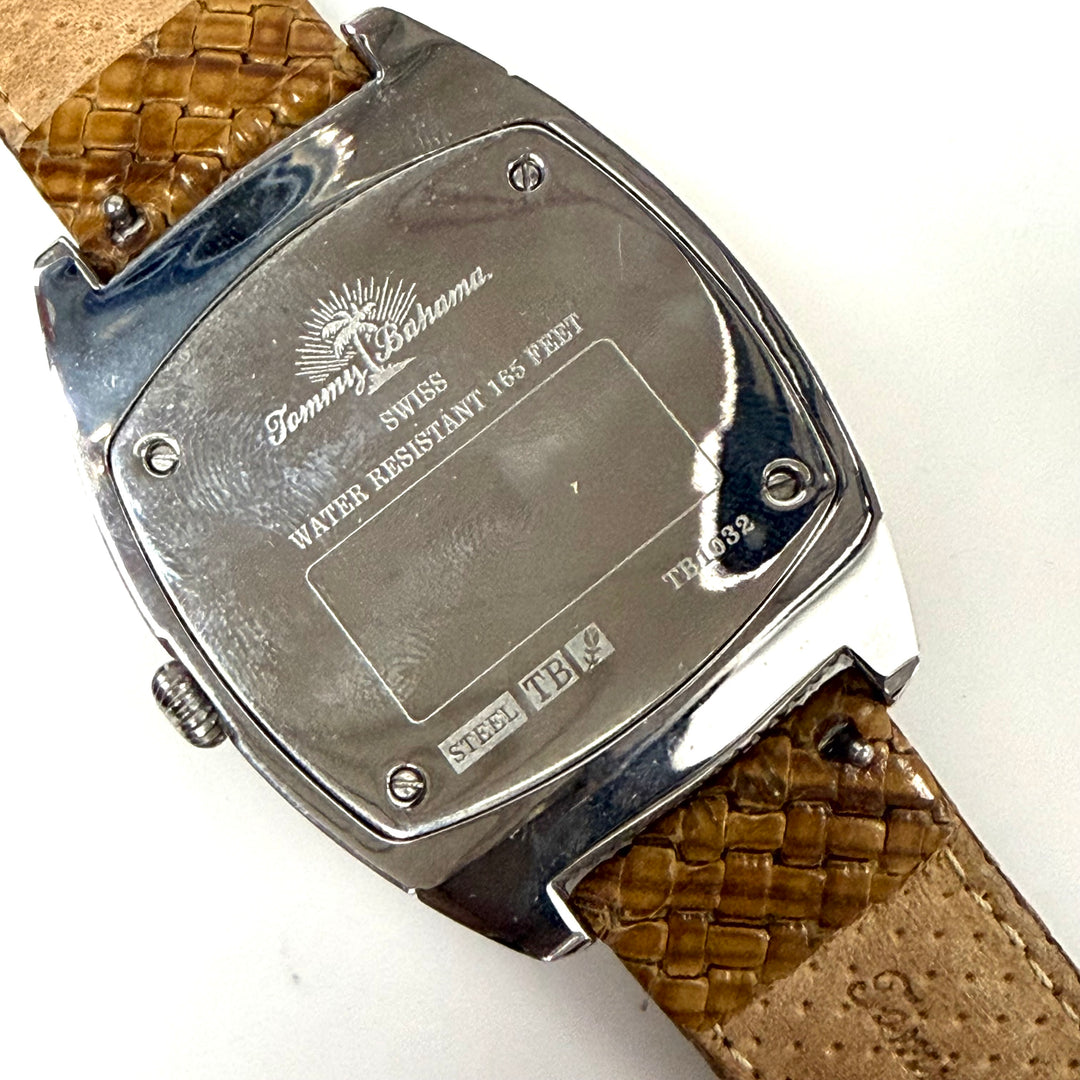 w050 Tommy Bahama TB1032 Men's Swiss Quartz Wrist Watch Rose Gold-plated Bezel