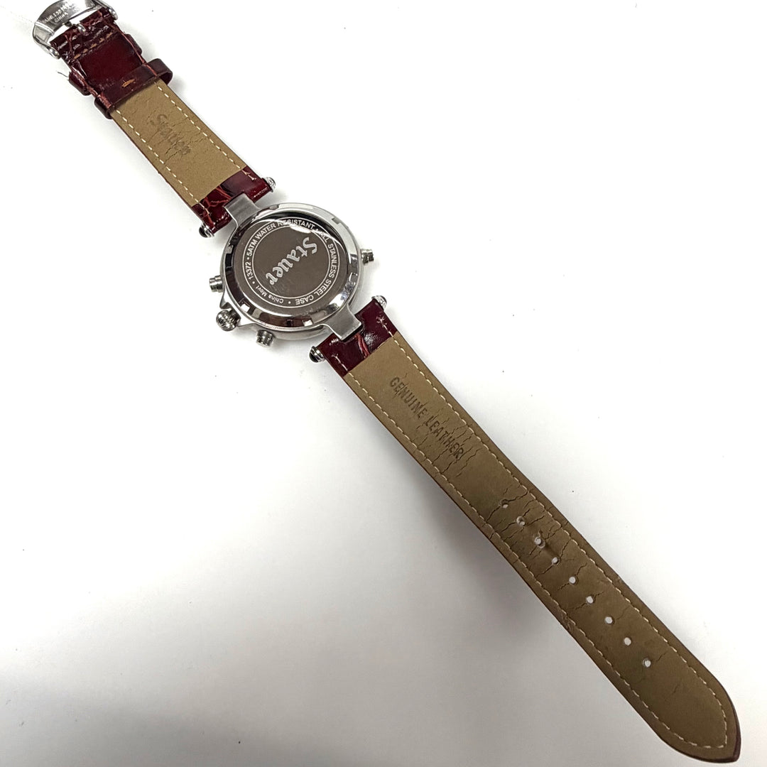 w051 Stauer Graves '33 Automatic Men' Wrist Watch Vintage-style Cream/ivory Dial