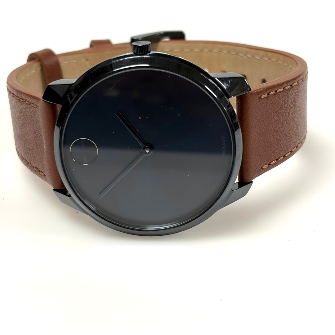 w053 Movado BOLD Thin Chronograph/Quartz Minimalist Museum Dial Layout Watch