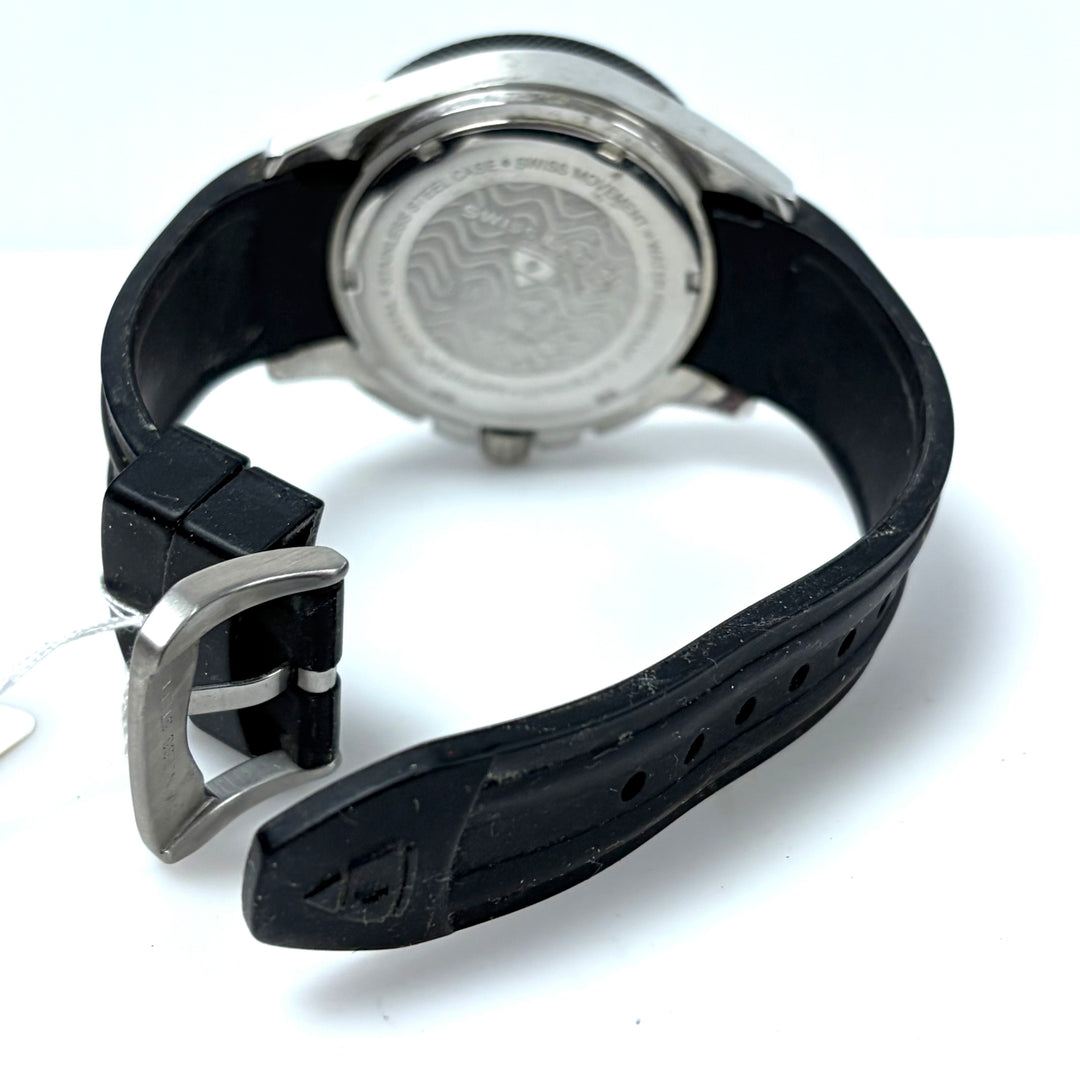 w054 Swiss Legend Evolution Chronograph Watch Heavy-textured Stainless Steel