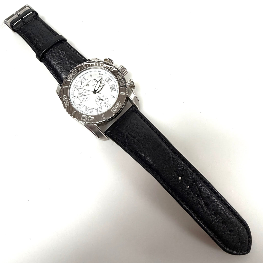 w057 Classic Swiss Legend Monster Chronograph Men's Wrist Watch Stainless Steel