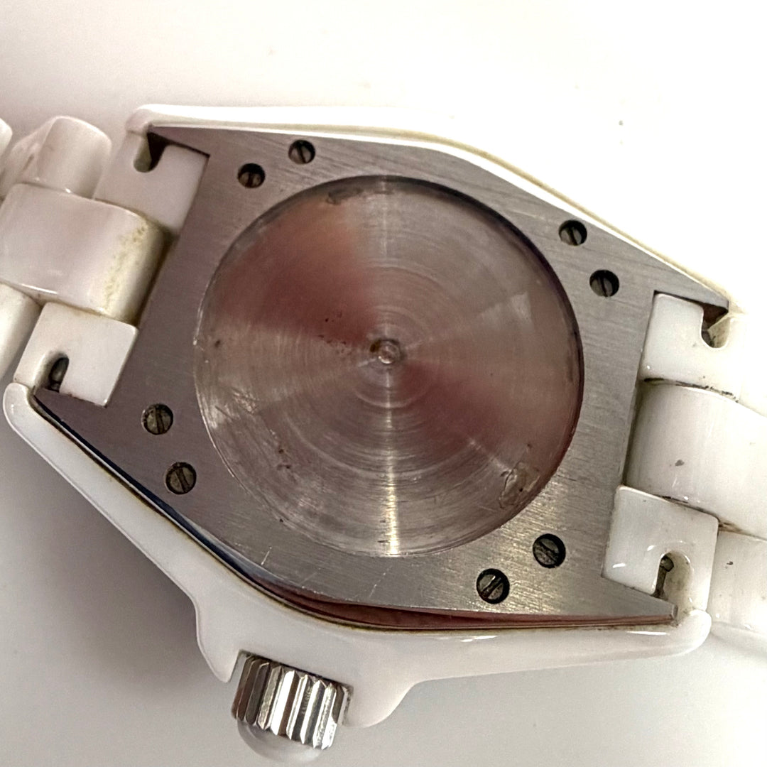w062 Swiss Legend Karamica Diamonds White Ceramic Diamond Encrusted Wrist Watch