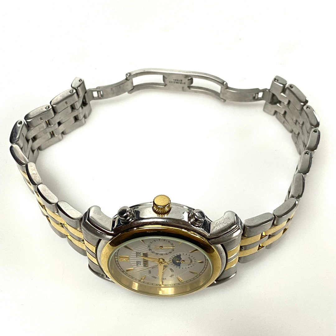 w064 Prague Men's Automatic Multi-Dial Wrist Watch Classic Two-tone Stainless