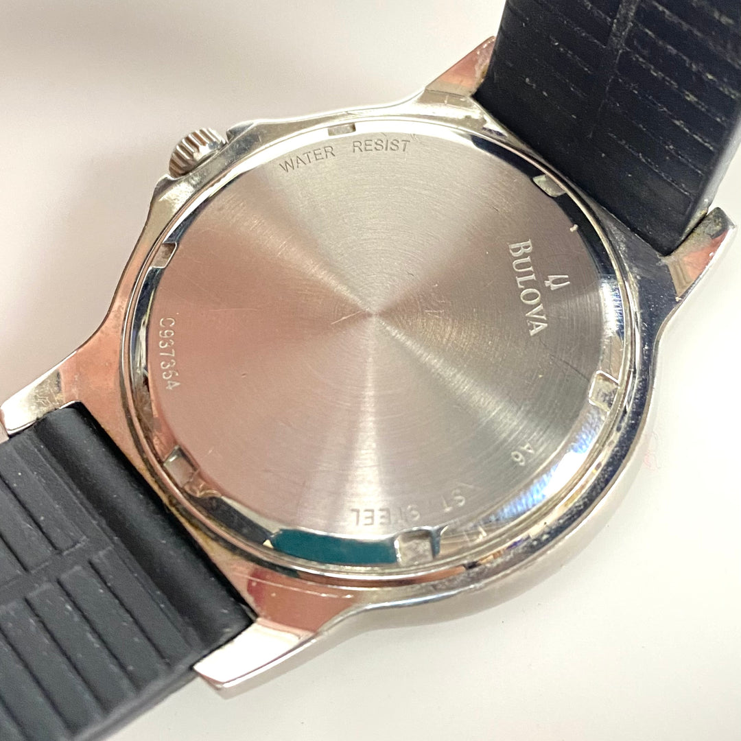 w065 Vintage Bulova Marine Star Quartz Men's Wrist Watch Model C937354 St. Steel