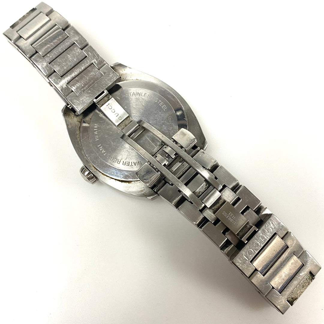 w066 Gucci GG2570 Blue Dial Men's Wrist Watch Series 142.2 Cushion-shaped St.stl