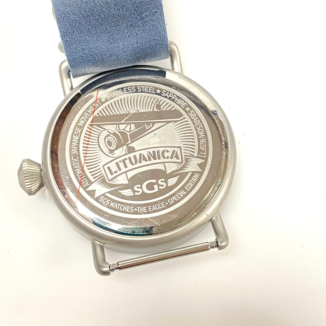 w067 SGS Eagle Automatic Pilot Men's Wrist Watch B-Uhr design Variant St. Steel