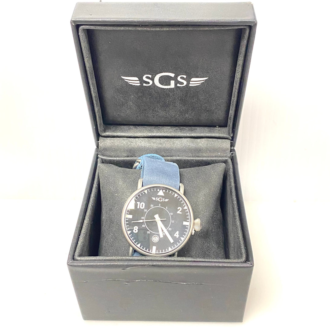 w067 SGS Eagle Automatic Pilot Men's Wrist Watch B-Uhr design Variant St. Steel