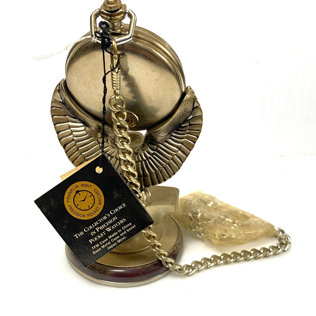 w073 Franklin Harley-Davidson 95th Anniversary Heritage Springer Pocket Watch & Stand