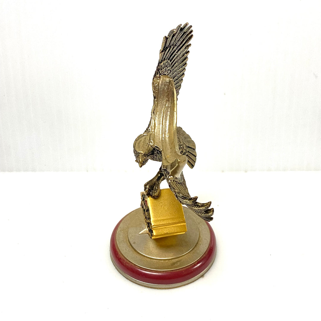 w082 Vintage 1998 Franklin Mint Harley-Davidson "Electra Glide" Precision Pocket Watch with Eagle Stand
