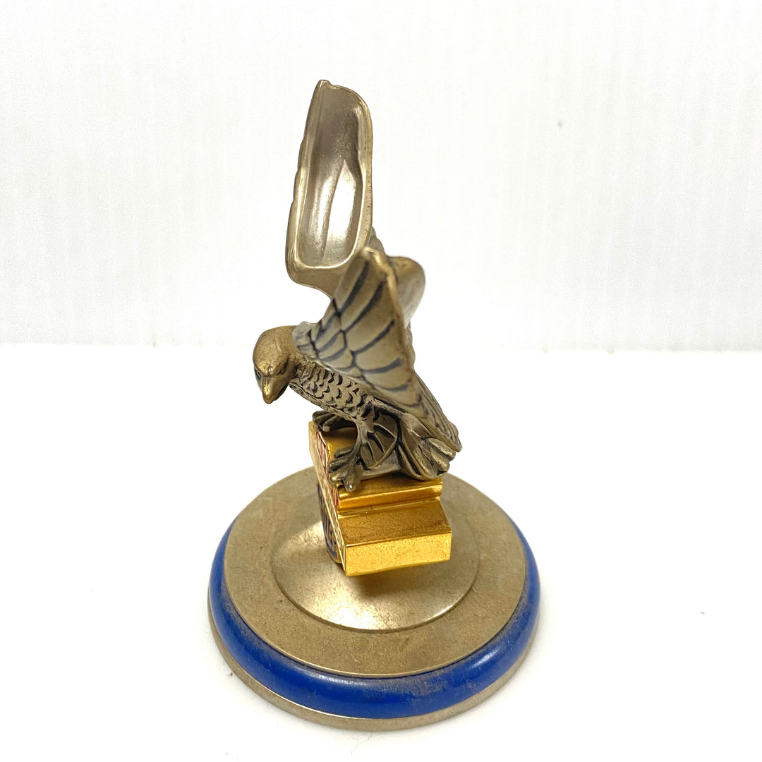 w084 Vintage 1998 Franklin Mint Harley-Davidson "The Ultimate Chopper" Pocket Watch & Eagle Stand