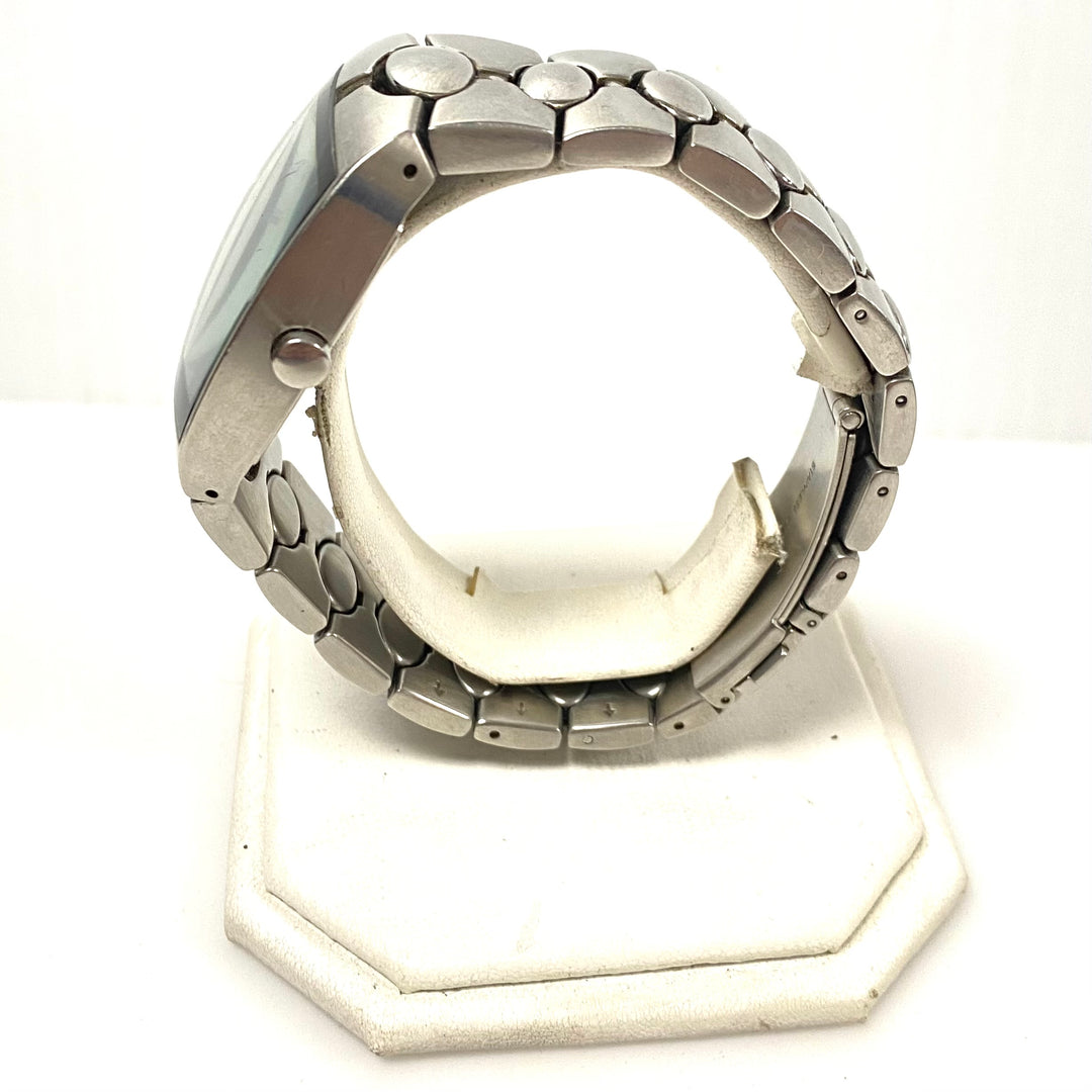 w091 Vintage Fossil Arkitekt Stainless Steel Men' Wrist Watch Barrel-shaped Case