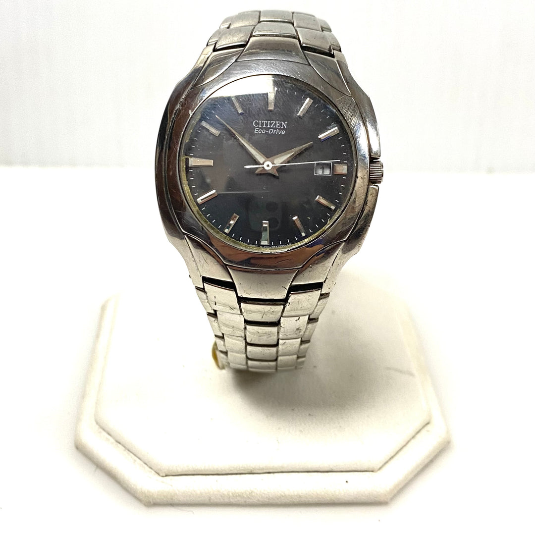 w094 Vintage Citizen Eco-Drive Paradigm Stainless Steel Men's Wrist Watch