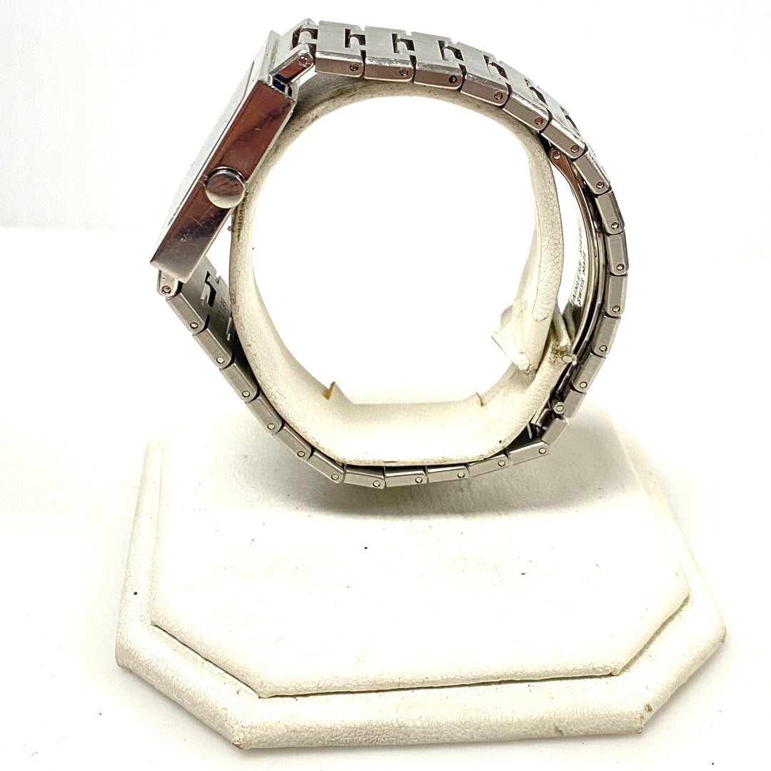 w095 Vintage BVLGARI Quadrato Stainless Steel Luxury Wrist Watch Model SQ29SSD