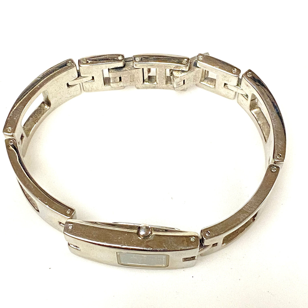 w104 Vintage Nine & Co. Women's Rectangular Tank Wrist Watch Stainless Nine West