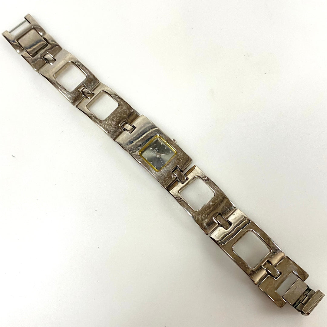 w104 Vintage Nine & Co. Women's Rectangular Tank Wrist Watch Stainless Nine West
