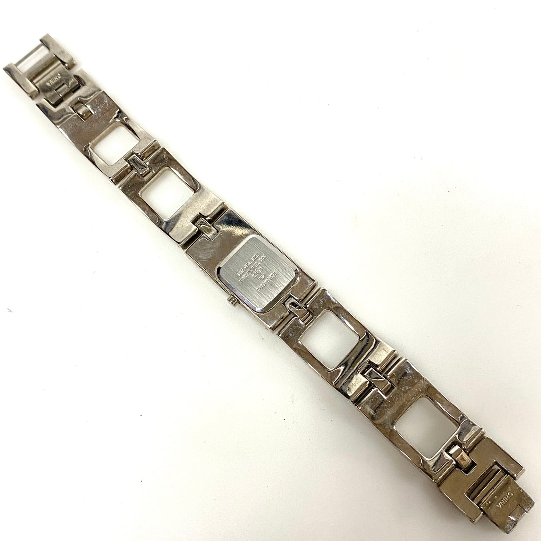 w104 Vintage Nine & Co. Women's Rectangular Tank Wrist Watch Stainless Nine West