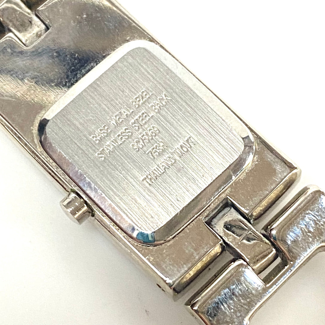w104 Vintage Nine & Co. Women's Rectangular Tank Wrist Watch Stainless Nine West