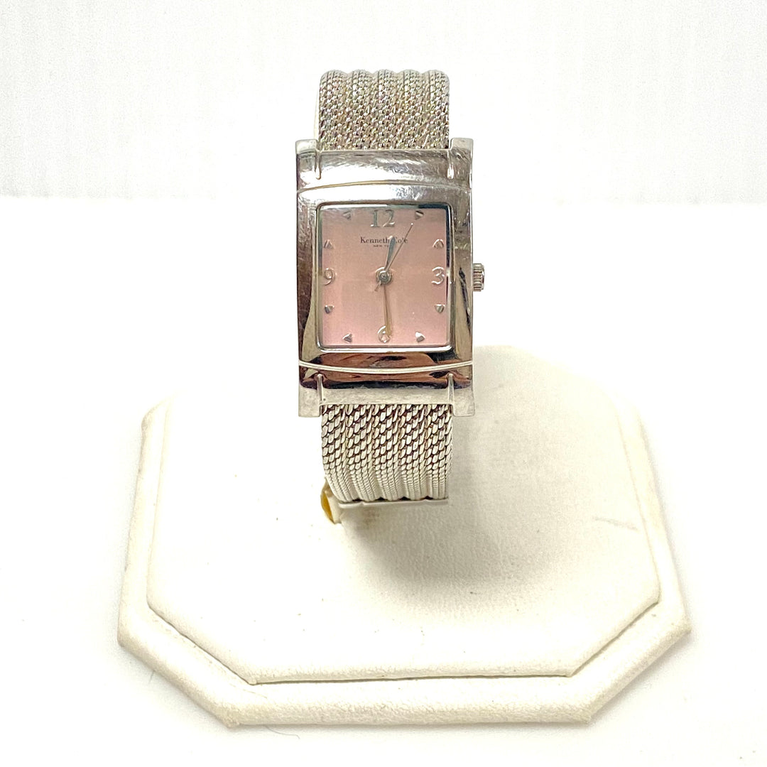 w108 Vintage Kenneth Cole New York Women's Stainless Steel Tank Watch KC4419