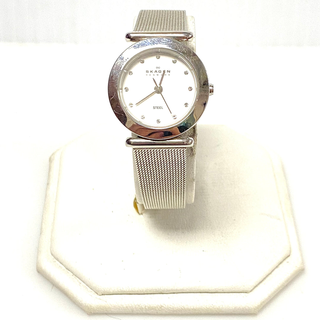 w109 Skagen Denmark Nicoline Model 107SSSD Quartz Women's Dress Wrist Watch