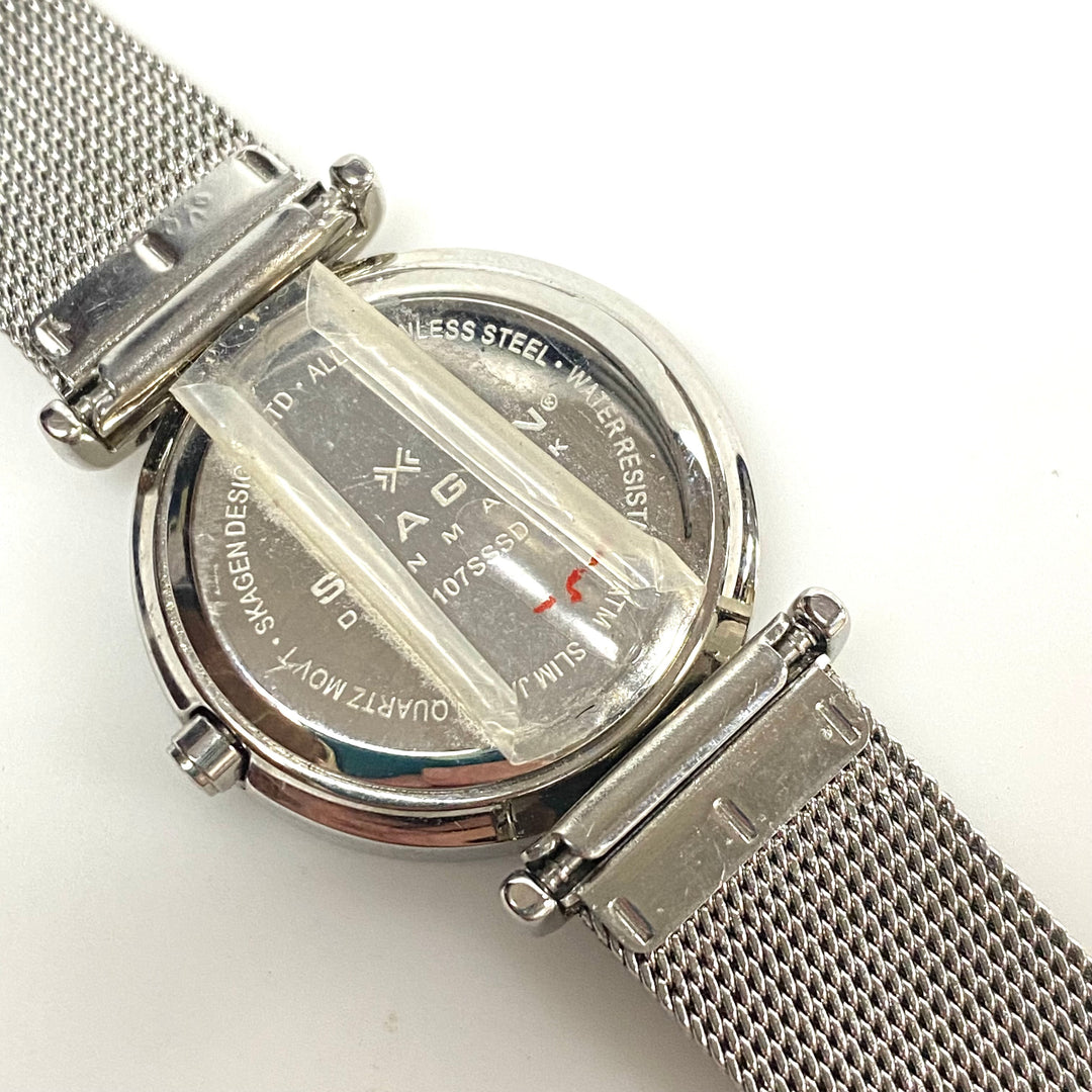 w109 Skagen Denmark Nicoline Model 107SSSD Quartz Women's Dress Wrist Watch
