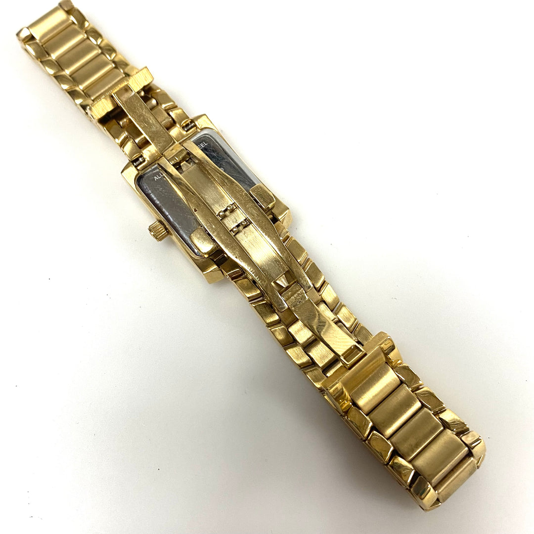 w111 Vintage Prague Crystal-accented Gold-tone Women's Tank-style Wrist Watch