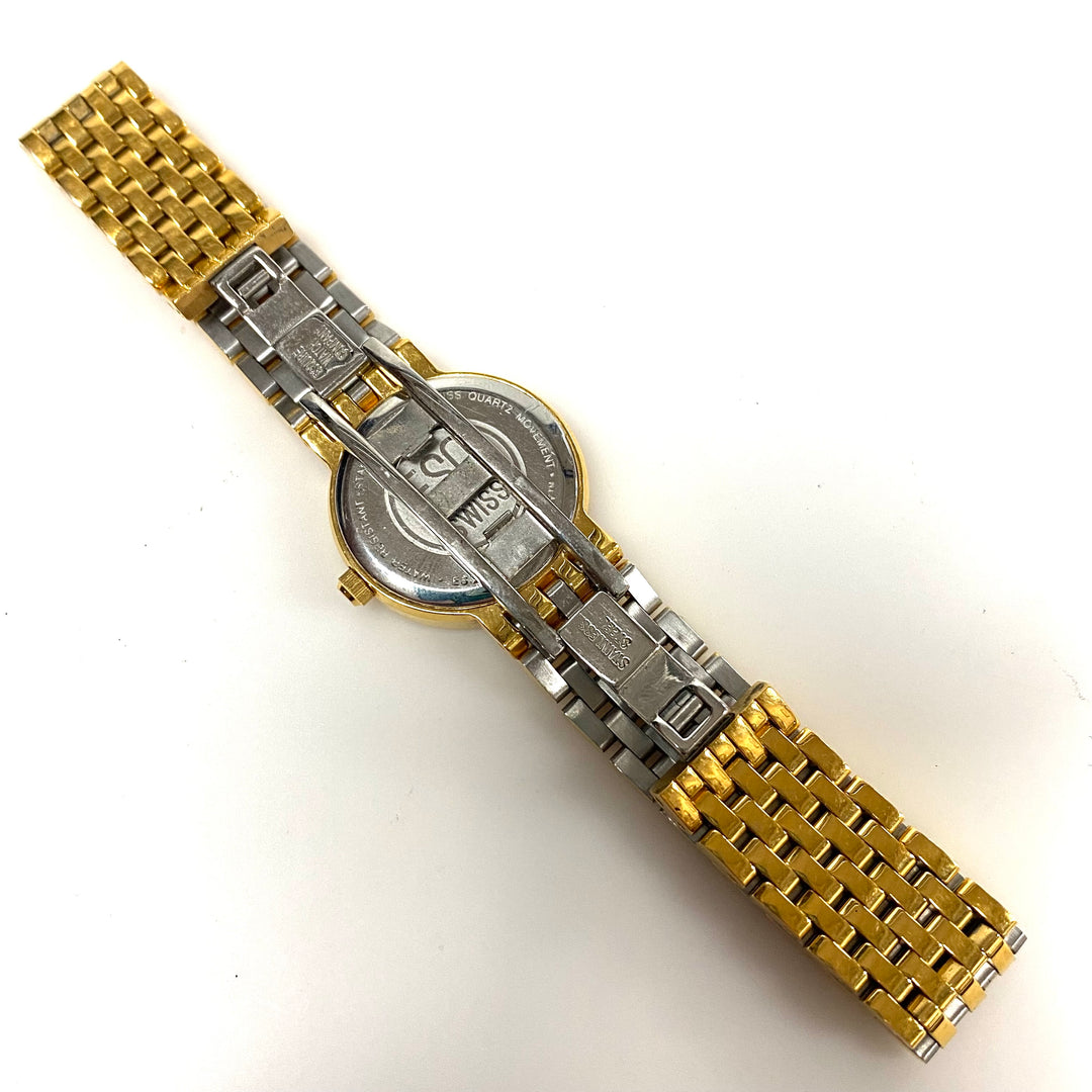 w113 Vintage ESQ Swiss Quartz Wrist Watch by Movado Classic Gold-plated Design