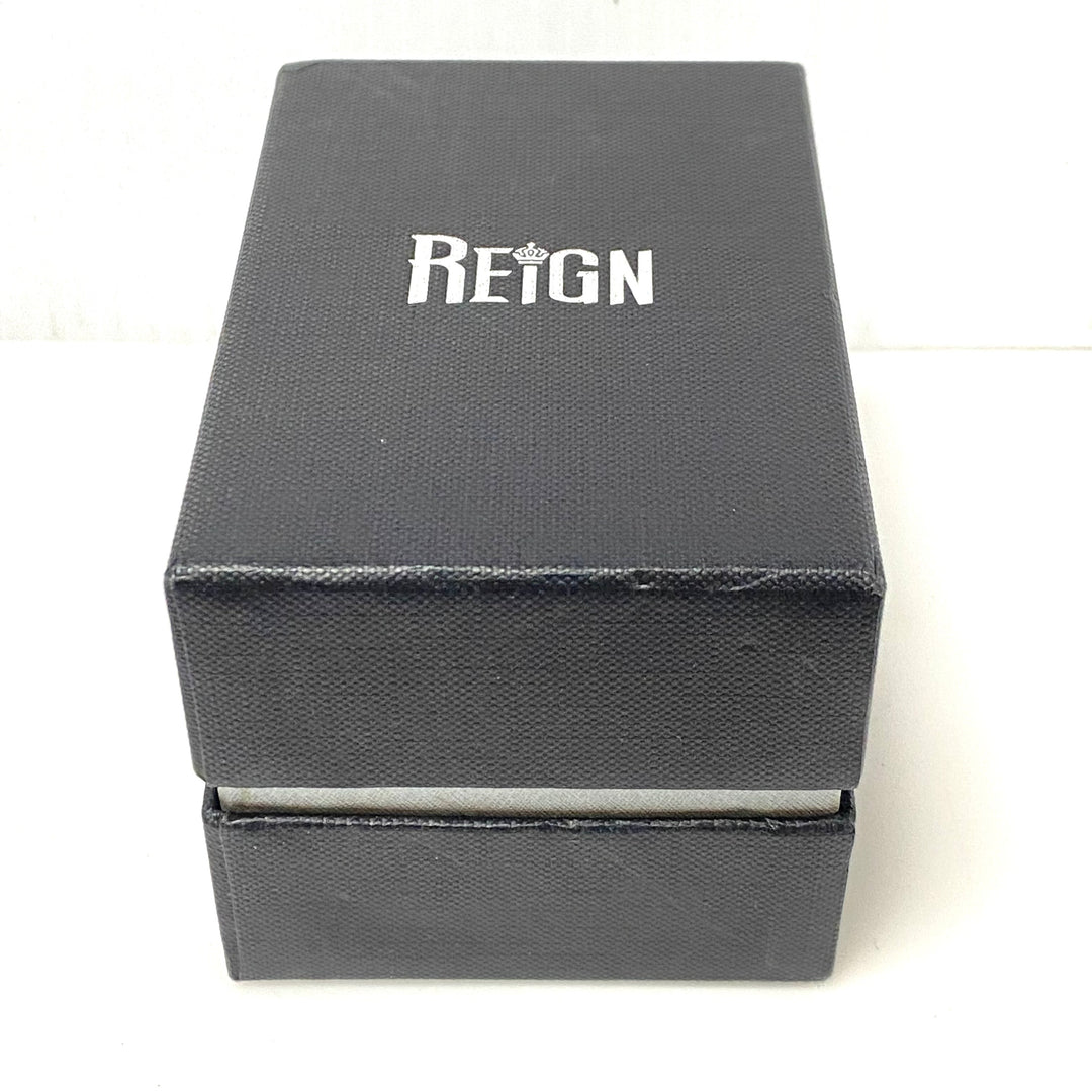w144 Reign Impaler Men's Semi-Skeleton Stainless Steel Black Dial Watch Automatic