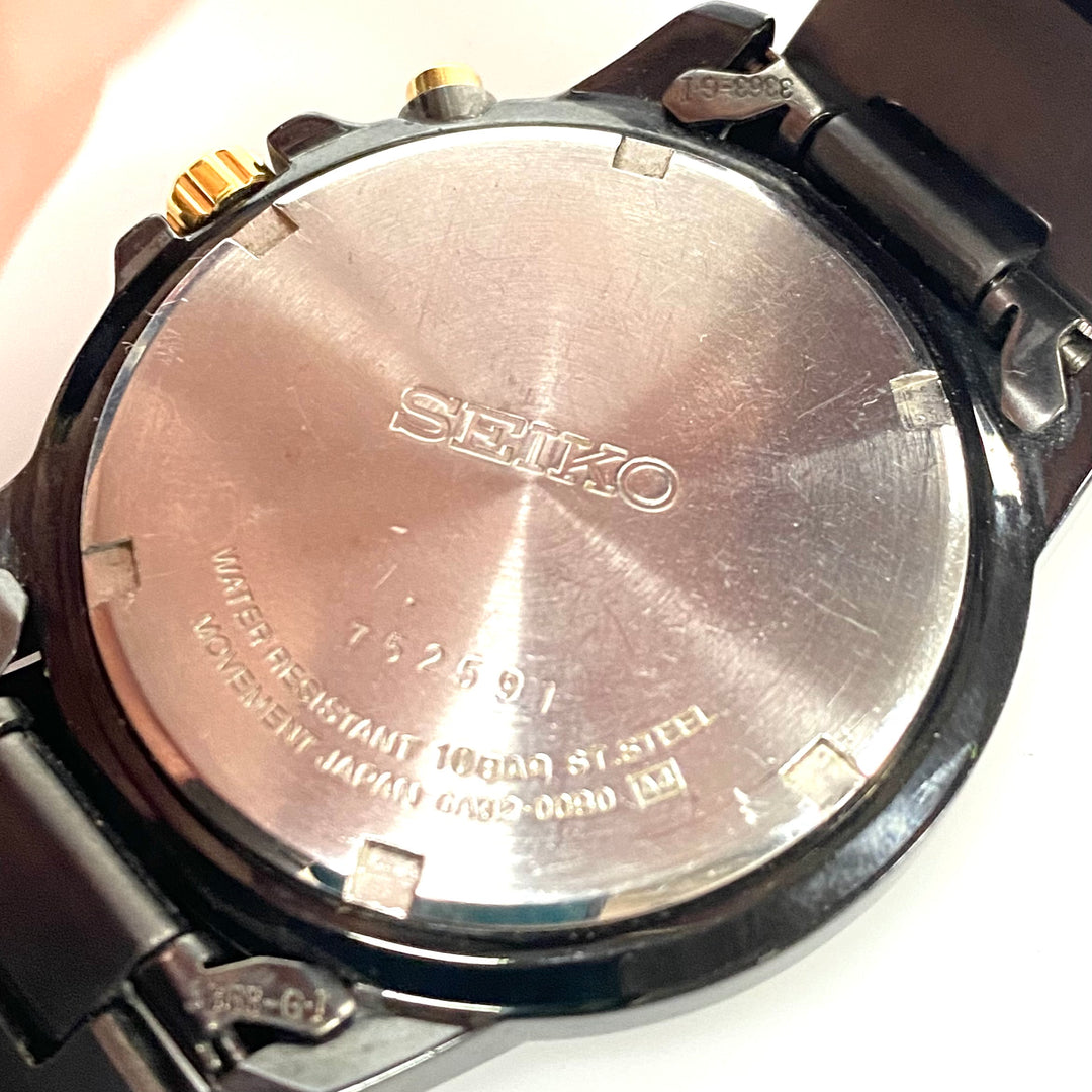 w146 Seiko Men's Perpetual Calendar Dress Watch Model SNQ045 Japanese Quartz
