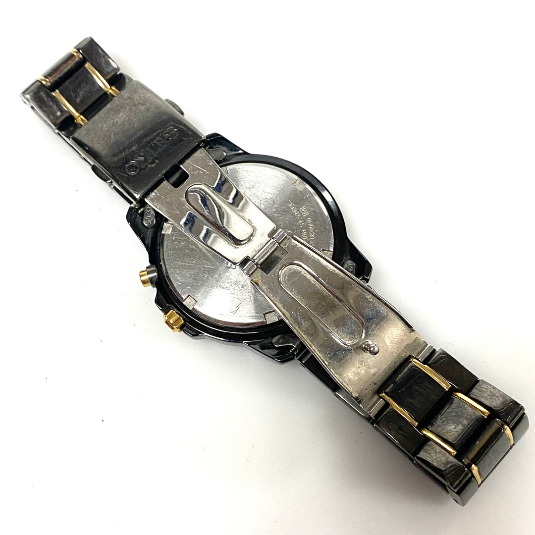 w146 Seiko Men's Perpetual Calendar Dress Watch Model SNQ045 Japanese Quartz