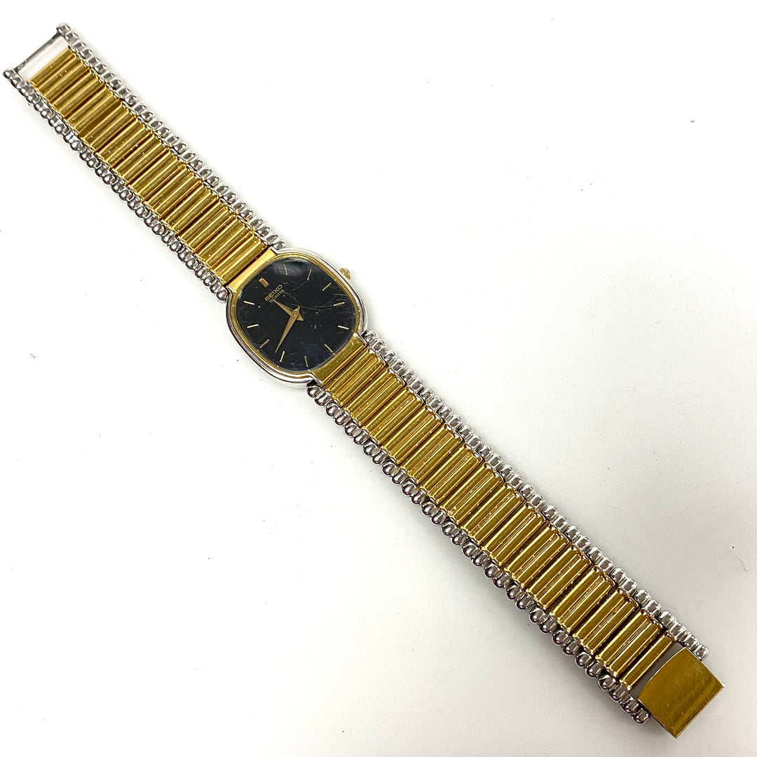 w149 Vintage Seiko Two-tone Stainless Quartz Dress Men's Wrist Watch 5P30-5B50