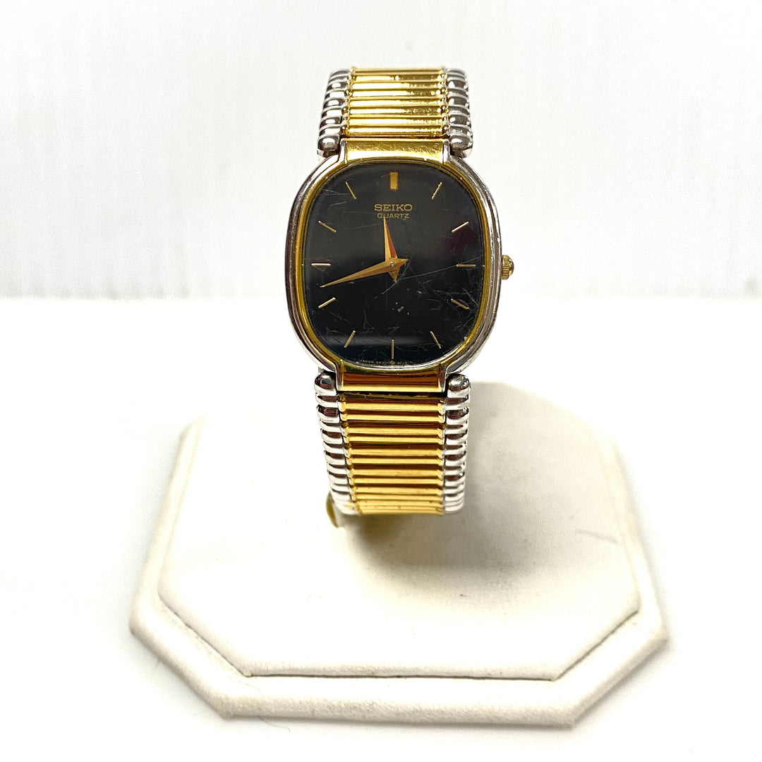 w149 Vintage Seiko Two-tone Stainless Quartz Dress Men's Wrist Watch 5P30-5B50