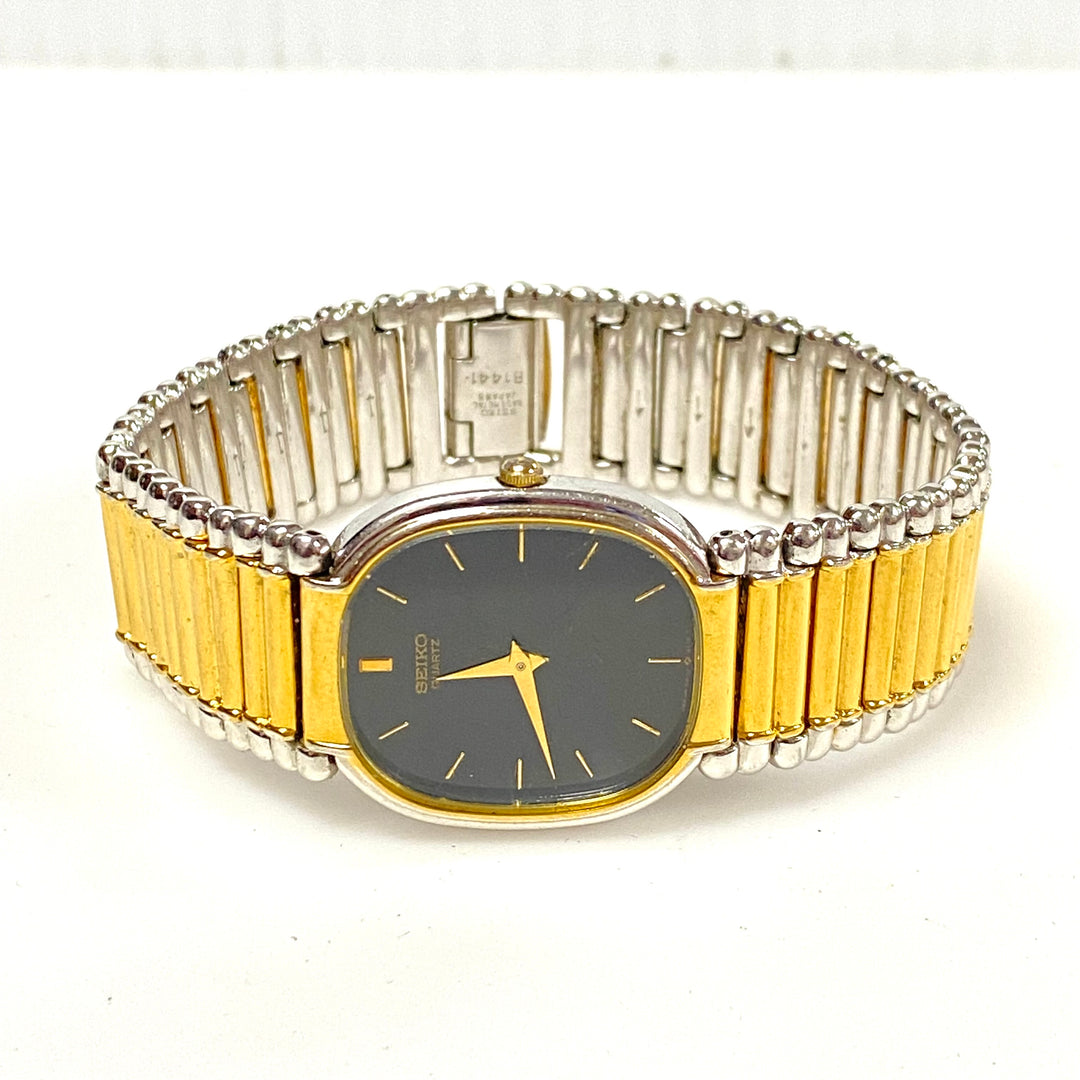 w149 Vintage Seiko Two-tone Stainless Quartz Dress Men's Wrist Watch 5P30-5B50